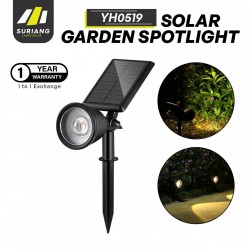 Suriang YH0519 Solar Garden Lawn Spotlight IP65 Waterproof LED Warm White Light