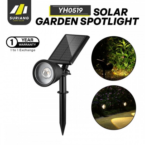 Suriang YH0519 Solar Garden Lawn Spotlight IP65 Waterproof LED Warm White Light Suriang YH0519 Solar Garden Lawn Spotlight IP65 Waterproof LED Warm White Light