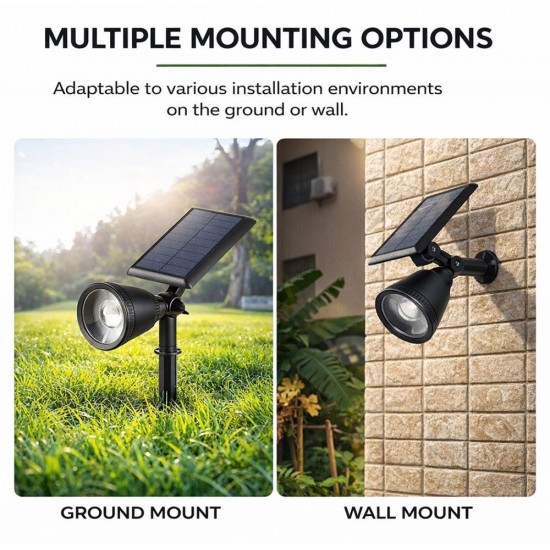 Suriang YH0519 Solar Garden Lawn Spotlight IP65 Waterproof LED Warm White Light Suriang YH0519 Solar Garden Lawn Spotlight IP65 Waterproof LED Warm White Light