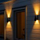 Suriang YH0635 Solar Wall Light IPX5 Waterproof LED Warm White Decorative Wall Light - 2PCS/BOX Suriang YH0635 Solar Wall Light IPX5 Waterproof LED Warm White Decorative Wall Light - 2PCS/BOX