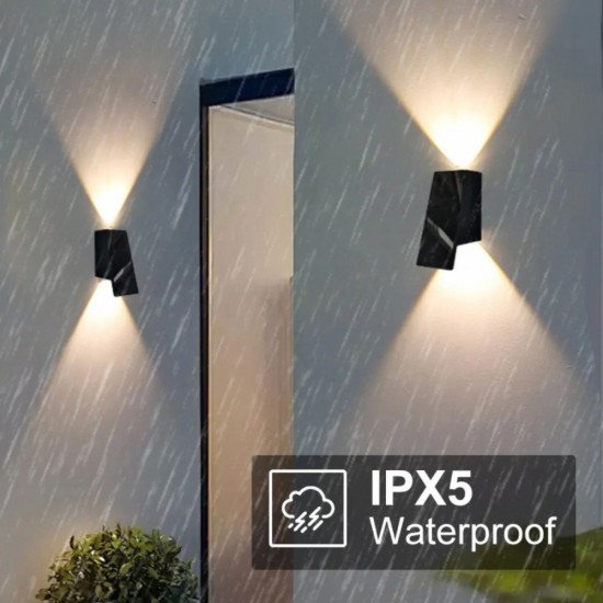 Suriang YH0635 Solar Wall Light IPX5 Waterproof LED Warm White Decorative Wall Light - 2PCS/BOX Suriang YH0635 Solar Wall Light IPX5 Waterproof LED Warm White Decorative Wall Light - 2PCS/BOX