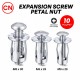 CN Expansion Screw Petal/Jack Nut M5 x 25, M6 x 25, M8 x 30 - 10PCS/PKT CN Expansion Screw Petal/Jack Nut M5 x 25, M6 x 25, M8 x 30 - 10PCS/PKT