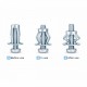 CN Expansion Screw Petal/Jack Nut M5 x 25, M6 x 25, M8 x 30 - 10PCS/PKT CN Expansion Screw Petal/Jack Nut M5 x 25, M6 x 25, M8 x 30 - 10PCS/PKT