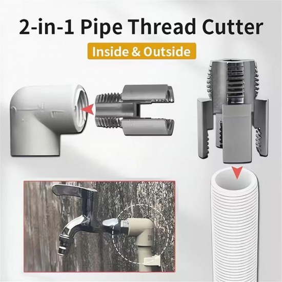 CN 2-in-1 Pipe Thread Cutter Inner & Outer 1/2'' BSP & 3/4'' BSP (SET) CN 2-in-1 Pipe Thread Cutter Inner & Outer 1/2'' BSP & 3/4'' BSP (SET)