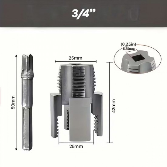 CN 2-in-1 Pipe Thread Cutter Inner & Outer 1/2'' BSP & 3/4'' BSP (SET) CN 2-in-1 Pipe Thread Cutter Inner & Outer 1/2'' BSP & 3/4'' BSP (SET)