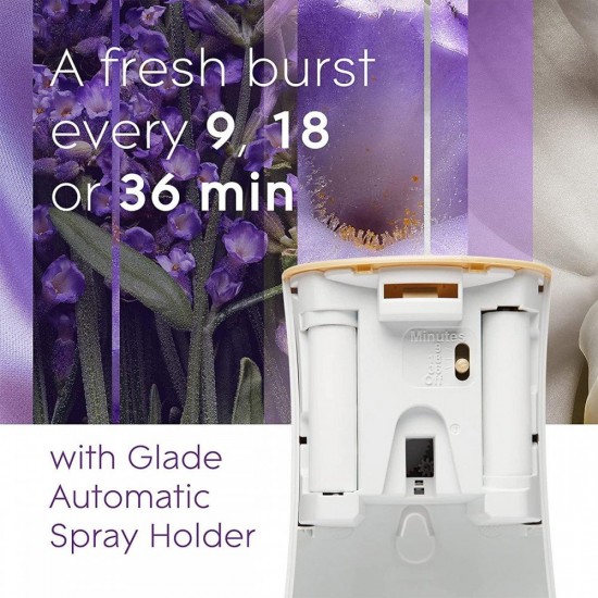Glade Automatic Spray Dispenser C/W Automatic Refill 252ML (SET) - Lavender & Vanilla / Ocean Escape / Peony & Berry Bliss Glade Automatic Spray Dispenser C/W Automatic Refill 252ML (SET) - Lavender & Vanilla / Ocean Escape / Peony & Berry Bliss