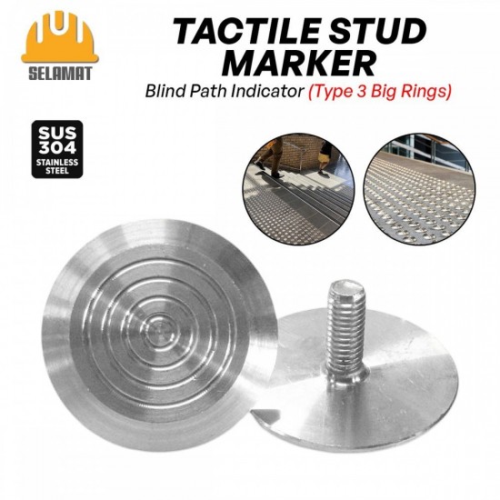 Selamat Stainless Steel 304 Tactile Blind Path Stud Marker Selamat Stainless Steel 304 Tactile Blind Path Stud Marker