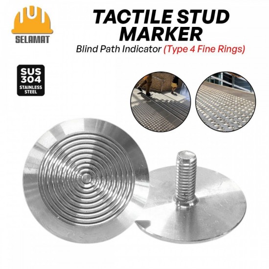 Selamat Stainless Steel 304 Tactile Blind Path Stud Marker Selamat Stainless Steel 304 Tactile Blind Path Stud Marker