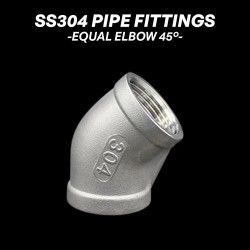 Stainless Steel 304 Pipe Fittings - Equal Elbow 45° Stainless Steel 304 Pipe Fittings - Equal Elbow 45°