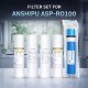 CN Replacement Cartridge For Anshipu ASP-RO100 3 in 1 RO Water Dispenser (5PCS/SET) CN Replacement Cartridge For Anshipu ASP-RO100 3 in 1 RO Water Dispenser (5PCS/SET)