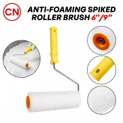 CN Anti-Foaming Spiked Roller Brush For Epoxy Paint & Self-Leveling 6'' / 9''