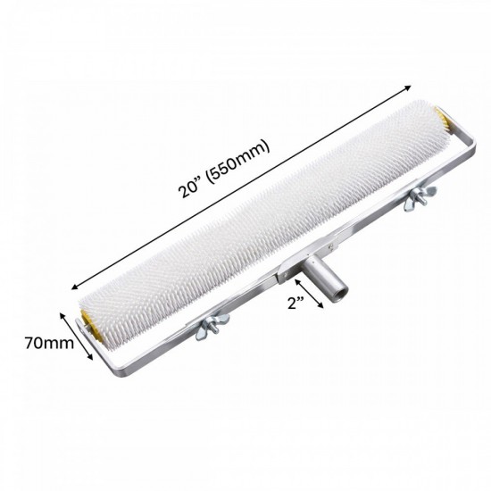 CN Anti-Foaming Spiked Roller Brush For Epoxy Paint & Self-Leveling 70MM (D) x 550MM 20" (W) C/W Metal Roller Frame CN Anti-Foaming Spiked Roller Brush For Epoxy Paint & Self-Leveling 70MM (D) x 550MM 20" (W) C/W Metal Roller Frame