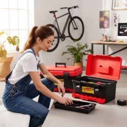 [Random Color] Felton FTB3939 Jumbo Tool Box 450MM (L) x 248MM (W) x 260MM (H)