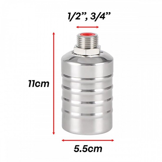 Home Store SS304 Automatic Water Level Control Float Valve Top Inlet Mount Inside 3/4", 1" Home Store SS304 Automatic Water Level Control Float Valve Top Inlet Mount Inside 3/4", 1"