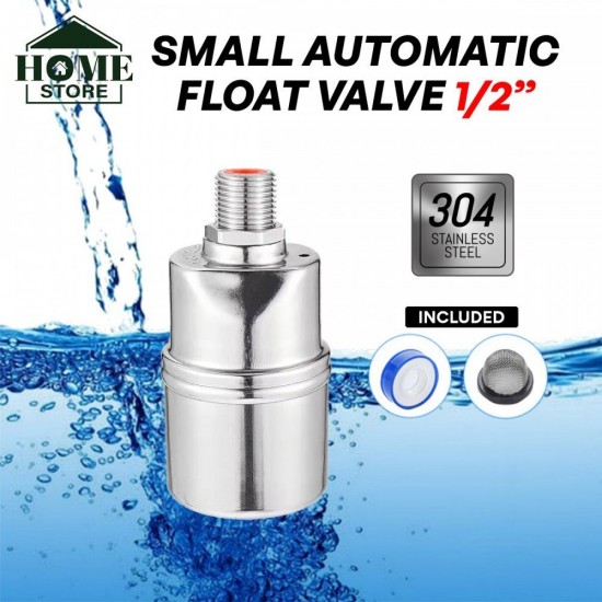 Home Store SS304 Automatic Water Level Control Float Valve Mount Inside 1/2" - Top & Side Home Store SS304 Automatic Water Level Control Float Valve Mount Inside 1/2" - Top & Side