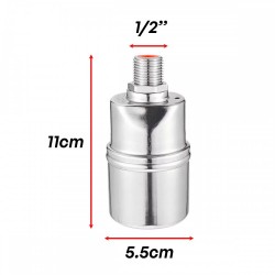Home Store SS304 Automatic Water Level Control Float Valve Mount Inside 1/2" - Top & Side Home Store SS304 Automatic Water Level Control Float Valve Mount Inside 1/2" - Top & Side