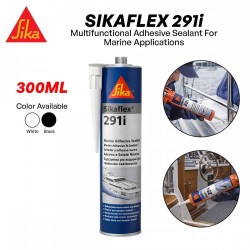 Sika Sikaflex 291i Multifunctional Adhesive Silicone Sealant For Marine Applications 300ML - Black, White Sika Sikaflex 291i Multifunctional Adhesive Silicone Sealant For Marine Applications 300ML - Black, White