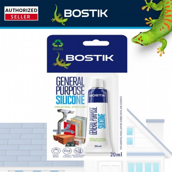 Bostik General Purpose Silicone Industrial Strength 20ML (Clear)