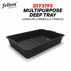 Felton DIY3793 Multipurpose Deep Tray 678MM (W) x 988MM (L) x 177MM (H) - BLACK Felton DIY3793 Multipurpose Deep Tray 678MM (W) x 988MM (L) x 177MM (H) - BLACK