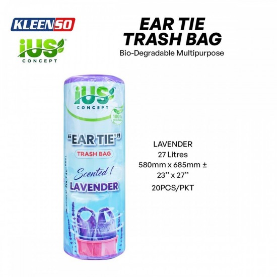 Kleenso IUS Concept Ear Tie / Drawstring Trash Garbage Bag Kleenso IUS Concept Ear Tie / Drawstring Trash Garbage Bag