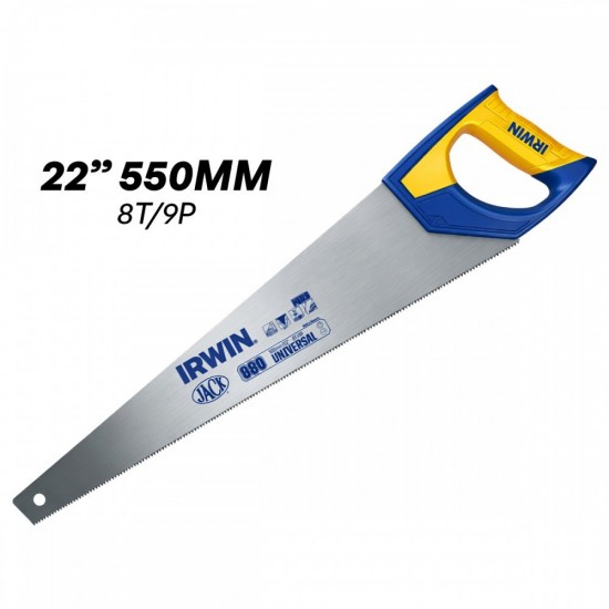 Irwin Jack Plus 880 Universal Handsaw 18" / 20" / 22" 8T/9P - Triple Ground Teeth Irwin Jack Plus 880 Universal Handsaw 18" / 20" / 22" 8T/9P - Triple Ground Teeth