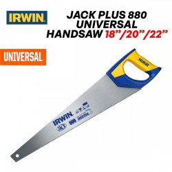 Irwin Jack Plus 880 Universal Handsaw 18" / 20" / 22" 8T/9P - Triple Ground Teeth