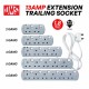 UMS Trailing Wire Extension Socket With 1.8Meter Flexible Cable Cord 13A Plug 240V Neon Indicator