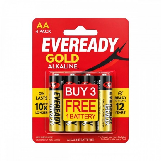 Eveready Gold Alkaline Battery Size AA / AAA 1.5V Eveready Gold Alkaline Battery Size AA / AAA 1.5V