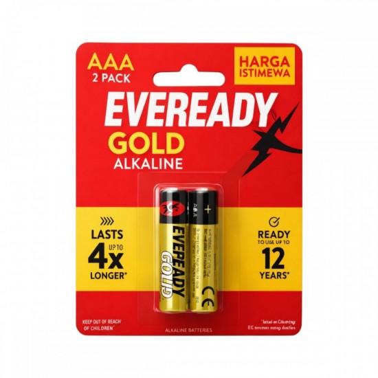 Eveready Gold Alkaline Battery Size AA / AAA 1.5V Eveready Gold Alkaline Battery Size AA / AAA 1.5V