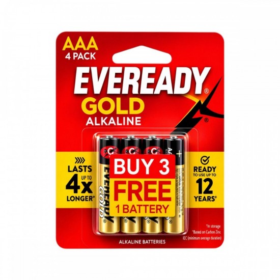 Eveready Gold Alkaline Battery Size AA / AAA 1.5V Eveready Gold Alkaline Battery Size AA / AAA 1.5V