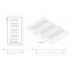Home Store Precast Compress Slab With Reinforment Y10SQ Steel Bars & Fibre Strands 375MM (W) x 750MM (L) x 75MM (T)
