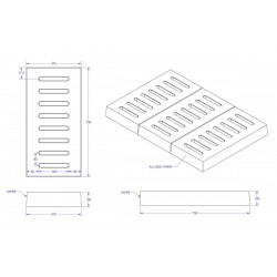Home Store Precast Compress Slab With Reinforment Y10SQ Steel Bars & Fibre Strands 375MM (W) x 750MM (L) x 100MM (T) Home Store Precast Compress Slab With Reinforment Y10SQ Steel Bars & Fibre Strands 375MM (W) x 750MM (L) x 100MM (T)
