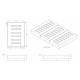 Home Store Precast Compress Slab With Reinforment Y10SQ Steel Bars & Fibre Strands 400MM (W) x 600MM (L) x 75MM (T)