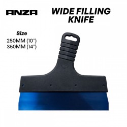 Anza Steel Wide Filling Knife With Plastic Handle 250MM 10'' / 350MM 14'' Anza Steel Wide Filling Knife With Plastic Handle 250MM 10'' / 350MM 14''