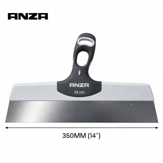 Anza Stainless Steel Wide Filling Knife With Ergonomic Handle 250MM 10'' / 350MM 14'' Anza Stainless Steel Wide Filling Knife With Ergonomic Handle 250MM 10'' / 350MM 14''