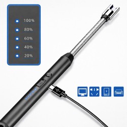 [Random Color] CN Electric Arc Igniter 360° Rotation Rechargeable Lighter 3.7V