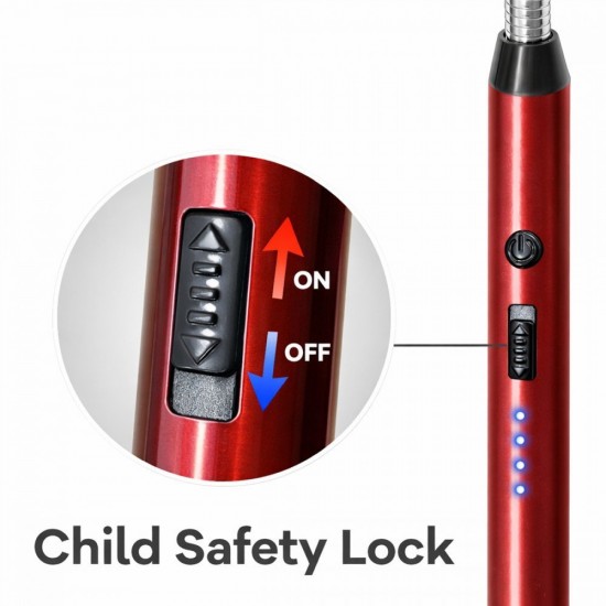 [Random Color] CN Electric Arc Igniter 360° Rotation Rechargeable Lighter 3.7V