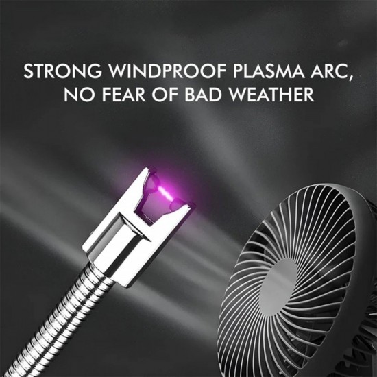 [Random Color] CN Electric Arc Igniter 360° Rotation Rechargeable Lighter 3.7V