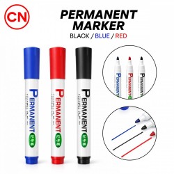 CN 'YB-4001' Permanent Marker Pen Bullet Tip Quick-Drying & Non-Toxic (Black / Blue / Red)