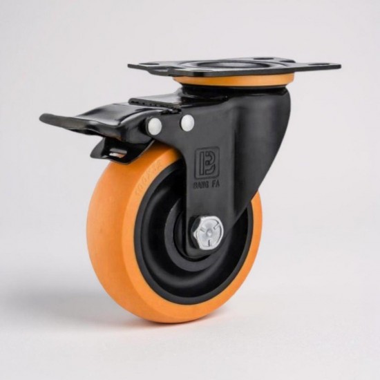 Bangfa Medium Duty TPU Double Ball Bearing Castor Wheel 2'', 3'', 4'', 5'' Bangfa Medium Duty TPU Double Ball Bearing Castor Wheel 2'', 3'', 4'', 5''