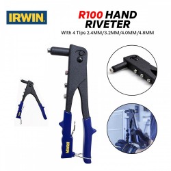 Irwin Rebitador Manual Hand Riveter - With 4 Tips 2.4MM, 3.2MM, 4.0MM, 4.8MM
