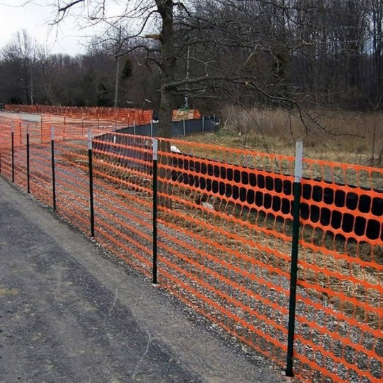 NIETZ PVC Safety Fence Netting 100GSM, Mesh 35MM x 65MM – 1M (W) x 50M (L) | Orange NIETZ PVC Safety Fence Netting 100GSM, Mesh 35MM x 65MM – 1M (W) x 50M (L) | Orange