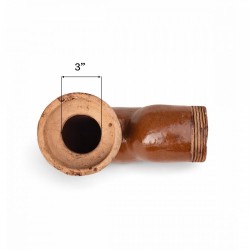 BSH Glazed Ware P Trap 4" 100MM (OD) x ~12" 300MM (L) BSH Glazed Ware P Trap 4" 100MM (OD) x ~12" 300MM (L)