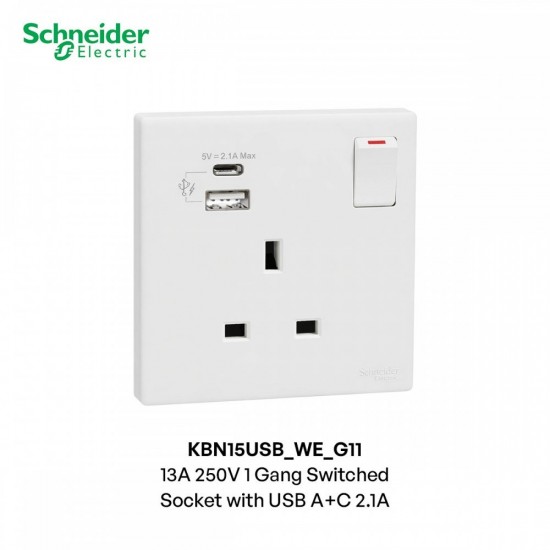 Schneider Vivace E Electric Switches & Socket With SIRIM - White Schneider Vivace E Electric Switches & Socket With SIRIM - White