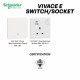 Schneider Vivace E Electric Switches & Socket With SIRIM - White Schneider Vivace E Electric Switches & Socket With SIRIM - White