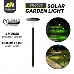 Suriang YH0638 Solar Garden Spotlight IPX5 Waterproof LED Cool White Street Light