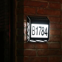 Suriang YH1101 Solar Doorplate Light IP54 Waterproof 3-Modes LED Decorative Wall Light - White/ Warm/ Natural Suriang YH1101 Solar Doorplate Light IP54 Waterproof 3-Modes LED Decorative Wall Light - White/ Warm/ Natural