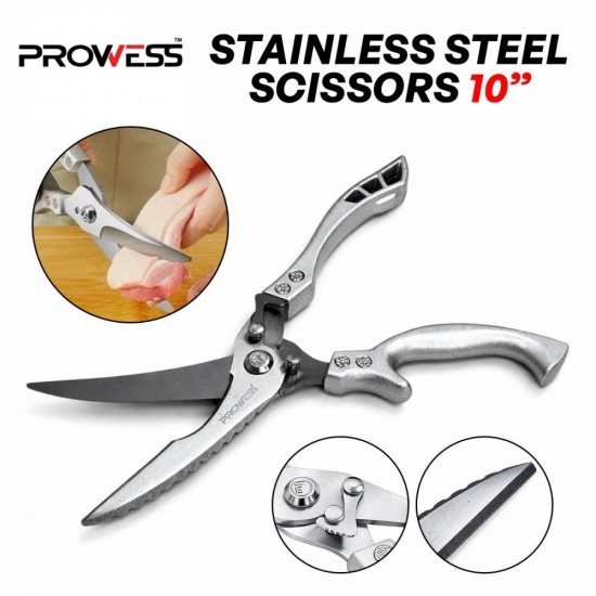 Prowess PW60-1401 Heavy Duty Stainless Steel Scissors 10" | Gunting Prowess PW60-1401 Heavy Duty Stainless Steel Scissors 10" | Gunting