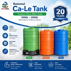 Rotomol Ca-Le Tank Premium Stone Effect Tanks 1000L~2000L (With Stand / Without Stand)