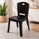 [Random Color] Felton #FCA2675 Plastic Stall Chair 395MM (W) x 398MM (L) x 895MM (H) - Black/Brown